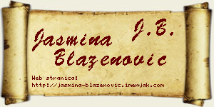Jasmina Blaženović vizit kartica